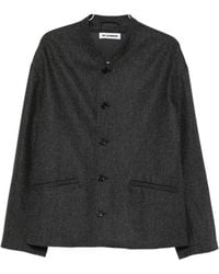 Jil Sander - Band-Collar Single-Breasted Jacket - Lyst
