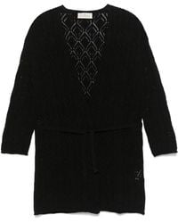 Bruno Manetti - Cardigan Con Lavorazione Pointelle - Lyst