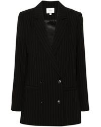 Gestuz - Joellegz Pinstripe Double-Breasted Blazer - Lyst