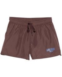 Moschino - Logo-print Drawstring Swim Shorts - Lyst