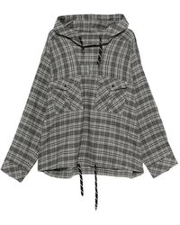 Martine Rose - Check-Pattern Hoodie - Lyst