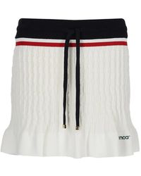 CASABLANCA - Ruffled-Trim Drawstring Skirt - Lyst