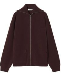 Lanvin - Zip-Fastening Cashmere Cardigan - Lyst