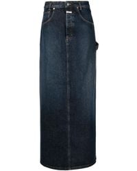 Closed - Denim Long Skirt - Lyst
