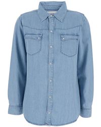 Ba&sh - Adali Button-Front Denim Shirt - Lyst