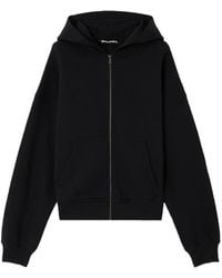 Palm Angels - Curved Logo Zip Hoodie - Lyst