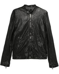 Dolce & Gabbana - Lambskin Zip-Up Jacket - Lyst