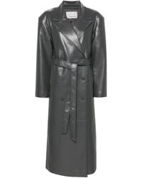 Frankie Shop - Tina Faux-leather Trench Coat - Women's - Polyurethane/polyester - Lyst