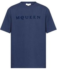 McQueen - Logo-Detailed Cotton T-Shirt - Lyst