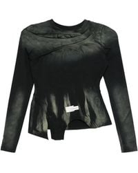 Feng Chen Wang - Asymmetrisches T-Shirt - Lyst