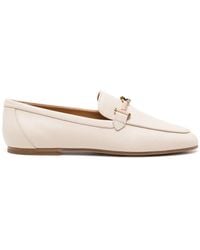 Tod's - Chain-link Leather Loafers - Lyst