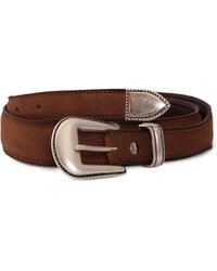 Alberto Luti - Stud-Embellished Leather Belt - Lyst