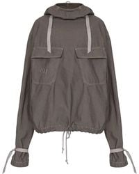 Maison Margiela - フーデッド デニムジャケット - Lyst