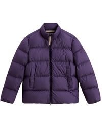 Woolrich - High-Neck Quilted Jacket - Lyst