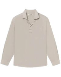 FRAME - Long-Sleeve Polo Shirt - Lyst