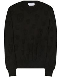 McQueen - Skulls Crew-Neck Sweater - Lyst