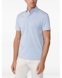 Hackett - Polo Bordado De Algodón - Lyst