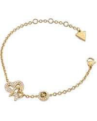 Guess - Hearts Pavé-Set Bracelet - Lyst