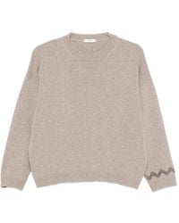Panicale - Bead-Embellished Drop-Shoulder Sweater - Lyst
