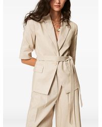 Twinset - Short-Sleeve Belted Blazer - Lyst