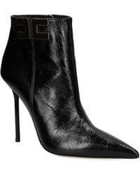 Elisabetta Franchi - Logo-Plaque Heeled Boots - Lyst
