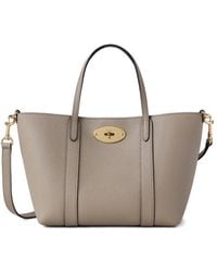 Mulberry - Mini Bayswater Tote Cashmere Taupe - Lyst