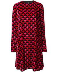 Rochas Long Sleeve Dress - Красный