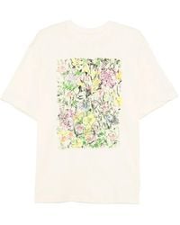 JNBY - Floral-Print T-Shirt - Lyst