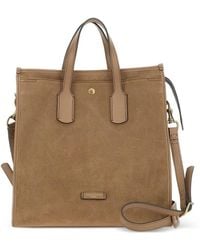 Gianni Chiarini - Suede Leather Berlino Tote Bag - Lyst