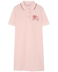 Burberry - Heart Knight Cotton Polo Shirt Dress - Lyst
