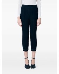 Pleats Please Issey Miyake - Pantaloni Crop Con Pieghe - Lyst