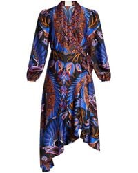 FARM Rio - Robe Mi-Longue À Design Asymétrique - Lyst