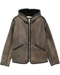Our Legacy - Veste Zippée En Peau Lainée - Lyst
