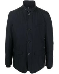 Herno - High-Neck Padded Shirt Jacket - Lyst