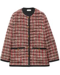 Versace - Jacke Aus Tweed - Lyst