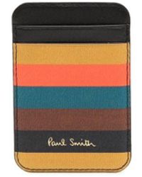 Paul Smith - + Native Union Artist Stripe Leather Magsafe Wallet - Lyst
