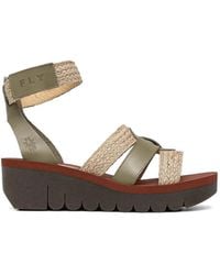 Fly London - Woven Touch-Strap Sandals - Lyst