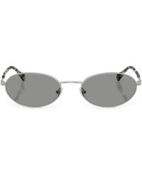 Emporio Armani - Oval-Frame Sunglasses - Lyst