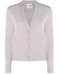 Kujten - Milena Patch-Pocket V-Neck Cardigan - Lyst