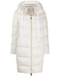 Herno Doudoune à lien de resserrage - Blanc