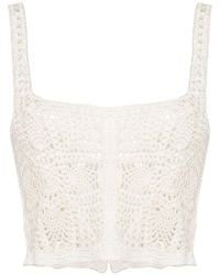 Forte Forte - Cropped Crochet Top - Lyst
