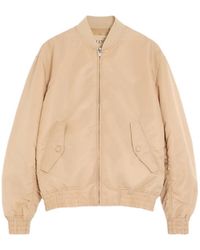 Valentino Garavani - Nylon Bomber Jacket With Vgold - Lyst