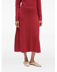 Chinti & Parker - Ribbed-Knit A-Line Midi Skirt - Lyst