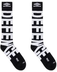 Umbro - Logo-Intarsia Ribbed-Trim Socks - Lyst