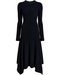 Proenza Schouler - Didi Striped Asymmetric Midi Dress - Lyst