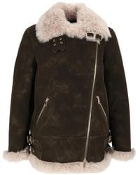 Bully - Faux-Fur Trim Aviator Jacket - Lyst