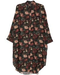R13 - Jumbo Floral-Print Oversized Dress Shirt - Lyst