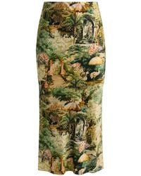 Alice + Olivia - Maeve Midi Skirt - Lyst