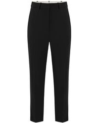 Elisabetta Franchi - Lightweight Crêpe-Fabric Trousers - Lyst