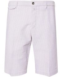 PT Torino - Striped Seersucker Deck Shorts - Lyst